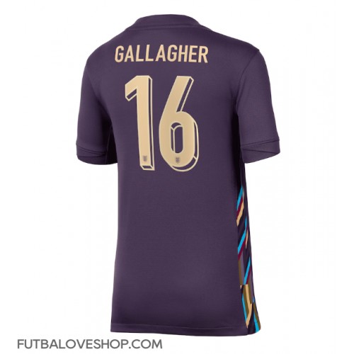 Dres Anglicko Conor Gallagher #16 Preč pre Ženy ME 2024 Krátky Rukáv